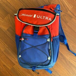 Michelob cooler backpack Red and Blue Backpack